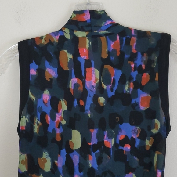 Cabi Multicolored Artsy Print Sleeveless Top XS - Picture 10 of 12